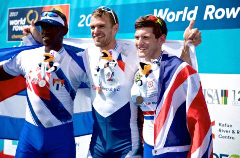 Tom Barras in World Rowing Championship